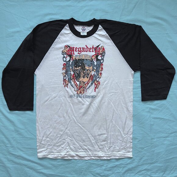 MEGADETH "Peace Sells...But Who's Buying?" Baseball Jersey - Picture 1 of 7